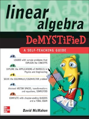 cover image of Linear Algebra Demystified